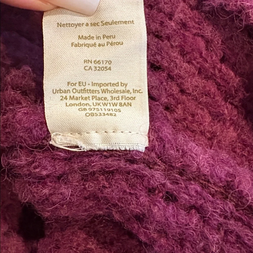 Free People She’s All That Alpaca Sweater Oversized Tunic Cowl Mock Neck XS